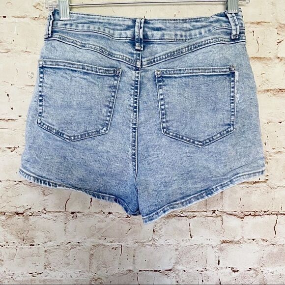 RSQ high rise acid wash jean shorts - Picture 2 of 4